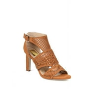 Fahrenheit Perforated Women's High Sandals in Tan