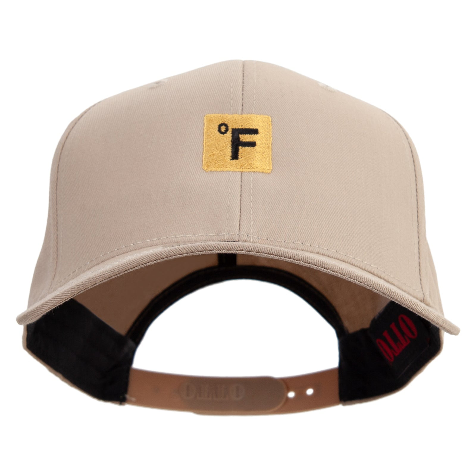 Solid Khaki Cotton Twill 5 Panel Prostyle Snapback Cap - Adjustable, High Profile