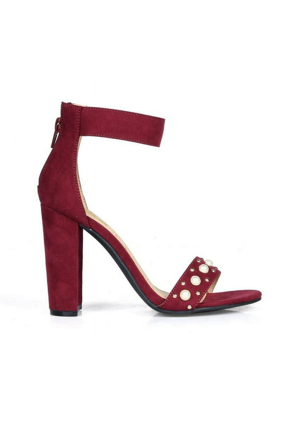 Women's Pearled High Heel Sandals