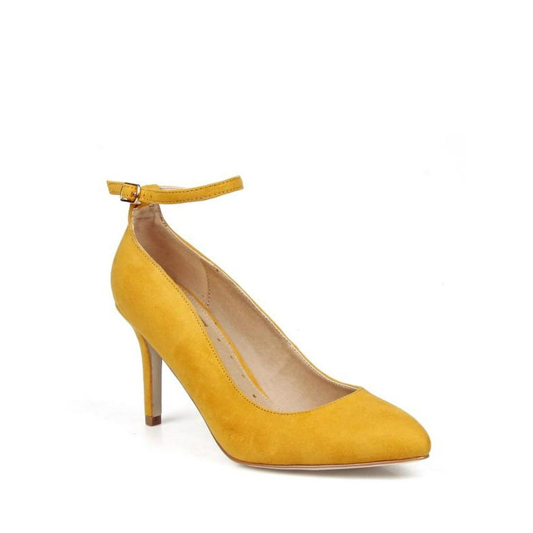 Mustard pointed toe heels discount