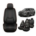 thumbnail image 1 of Car Seat Covers Full Set for Nissan Rogue 2021-2025,Breathable Faux Leather Luxury Automotive Interior Accessories with Lumbar Support BlackRed, 1 of 5