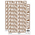 thumbnail image 1 of Fail Bold Text Test Inspection Sticker Set - Brown - Matte Finish - 2.00" Large, 1 of 7