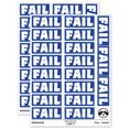 thumbnail image 1 of Fail Bold Text Test Inspection Sticker Set - Dark Blue - Matte Finish - 2.00" Large, 1 of 7
