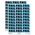 thumbnail image 1 of Fail Bold Text Test Inspection Sticker Set - Light Blue - Matte Finish - 1.75" Medium, 1 of 7