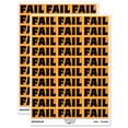 thumbnail image 1 of Fail Bold Text Test Inspection Sticker Set - Orange - Gloss Finish - 1.75" Medium, 1 of 7