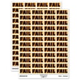 thumbnail image 1 of Fail Bold Text Test Inspection Sticker Set - Orange - Matte Finish - 1.25" Mini, 1 of 7