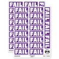 thumbnail image 1 of Fail Bold Text Test Inspection Sticker Set - Purple - Matte Finish - 2.00" Large, 1 of 7