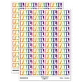 thumbnail image 1 of Fail Bold Text Test Inspection Sticker Set - Rainbow - Matte Finish - 1.25" Mini, 1 of 7