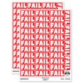thumbnail image 1 of Fail Bold Text Test Inspection Sticker Set - Red - Matte Finish - 1.5" Small, 1 of 7