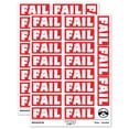 thumbnail image 1 of Fail Bold Text Test Inspection Sticker Set - Red - Matte Finish - 2.00" Large, 1 of 7
