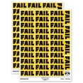 thumbnail image 1 of Fail Bold Text Test Inspection Sticker Set - Yellow - Matte Finish - 1.5" Small, 1 of 7