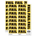 thumbnail image 1 of Fail Bold Text Test Inspection Sticker Set - Yellow - Matte Finish - 2.00" Large, 1 of 7