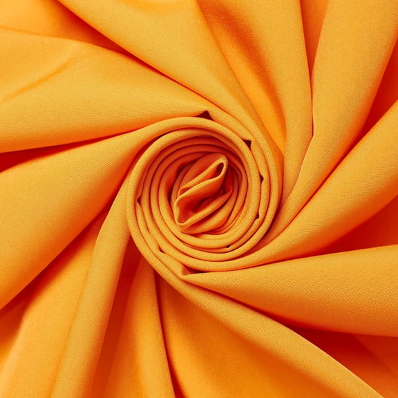 Faille Stretch Tissue Polyester 59/60 Inch Fabric By The Yard - For Sewing & Dye Sublimation Printing Apparel, Accessories, Or Décor - Gold (1 Yard)