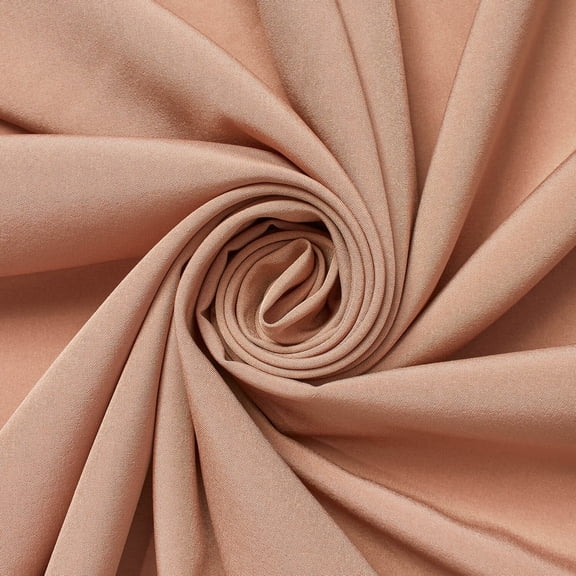 Faille Stretch Tissue Polyester 59/60 Inch Fabric By The Yard - For Sewing & Dye Sublimation Printing Apparel, Accessories, Or Décor - Sand (1 Yard)