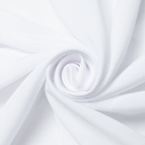 Faille Stretch Tissue Polyester 59/60 Inch Fabric By The Yard - For Sewing & Dye Sublimation Printing Apparel, Accessories, Or Décor - White (1 Yard)