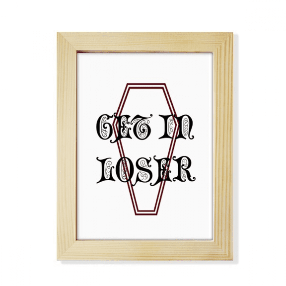 Failure Hiding Location Box Desktop Adorn Photo Frame Display Art Painting Wooden