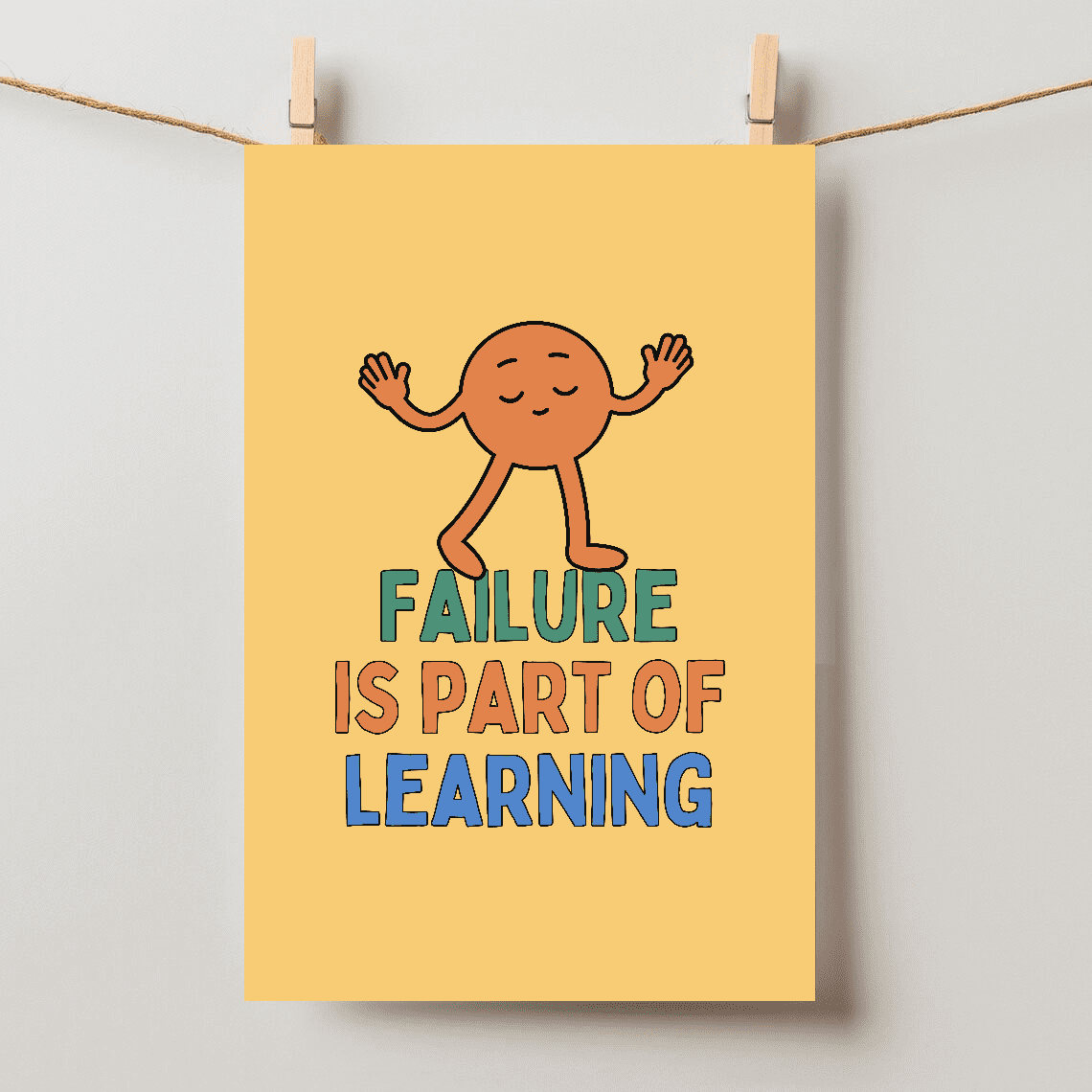 Failure Is Part Of Learning Motivational Educational Classroom Wall Art ...