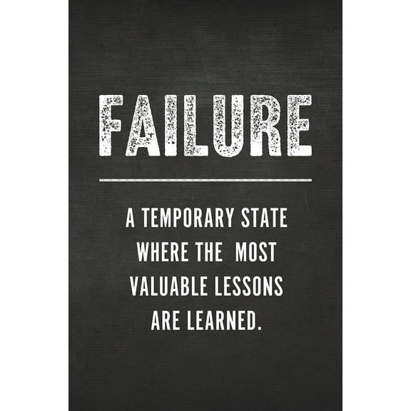 Failure Motivational Wall Art Print - 12" x 18" Art Print Wall Decor