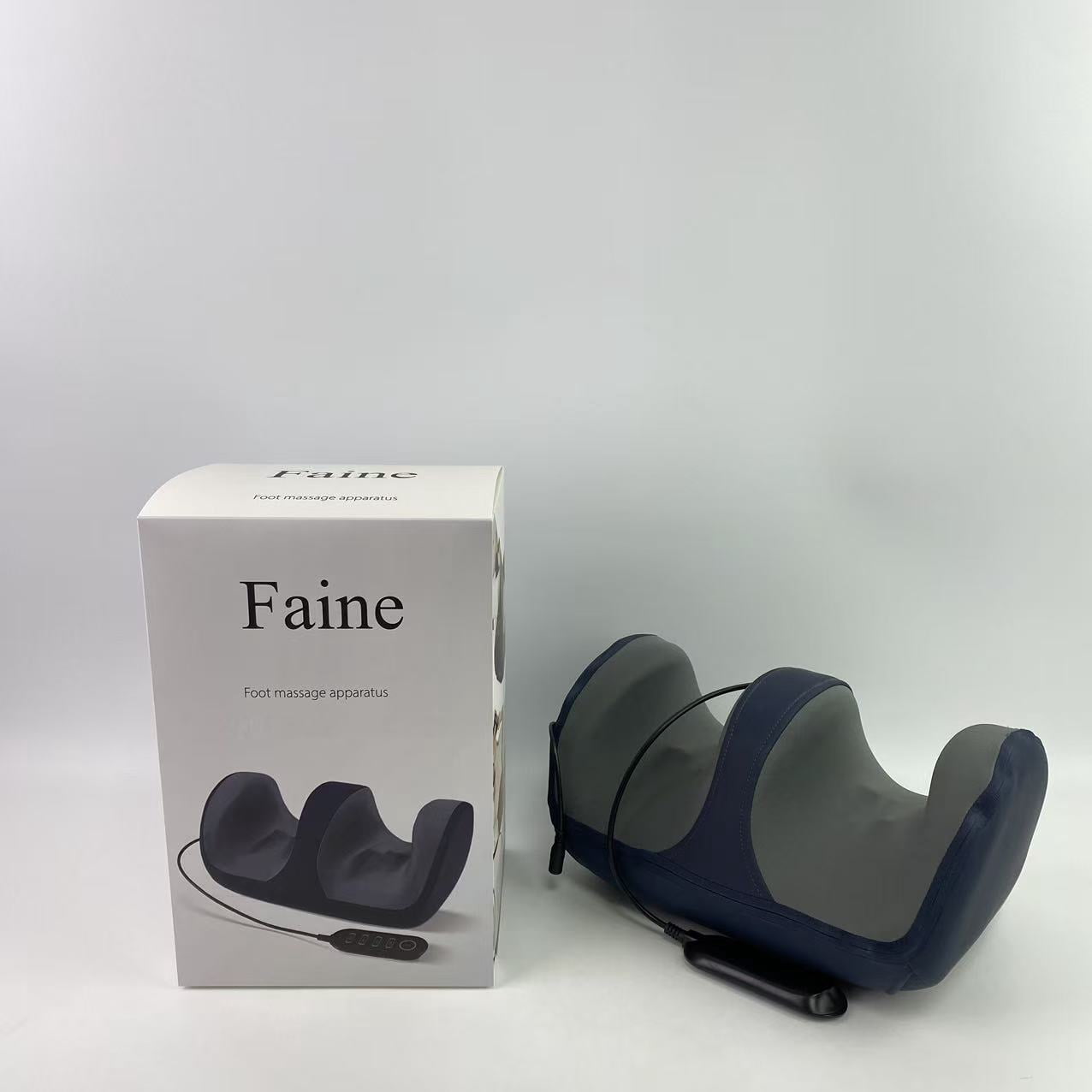 Faine Foot massage apparatus, feet,Foot Massager Machine with Heat, Shiatsu Foot and Calf Massager with Remote, Offer Deep Kneading Rolling Ankle, Leg Massage, Fits Up to US Men Feet Size 14
