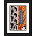 thumbnail image 1 of Fainelli, Deanna 17x24 Black Ornate Wood Framed with Double Matting Museum Art Print Titled - Urban Collage Hotel, 1 of 4