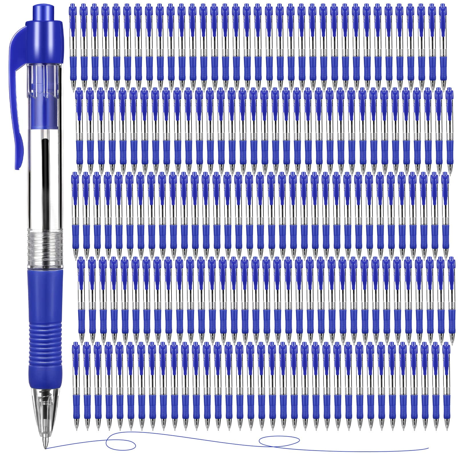 Fainne 200 Pack Retractable Ballpoint Pen 1.0 mm Medium Point Click Pen