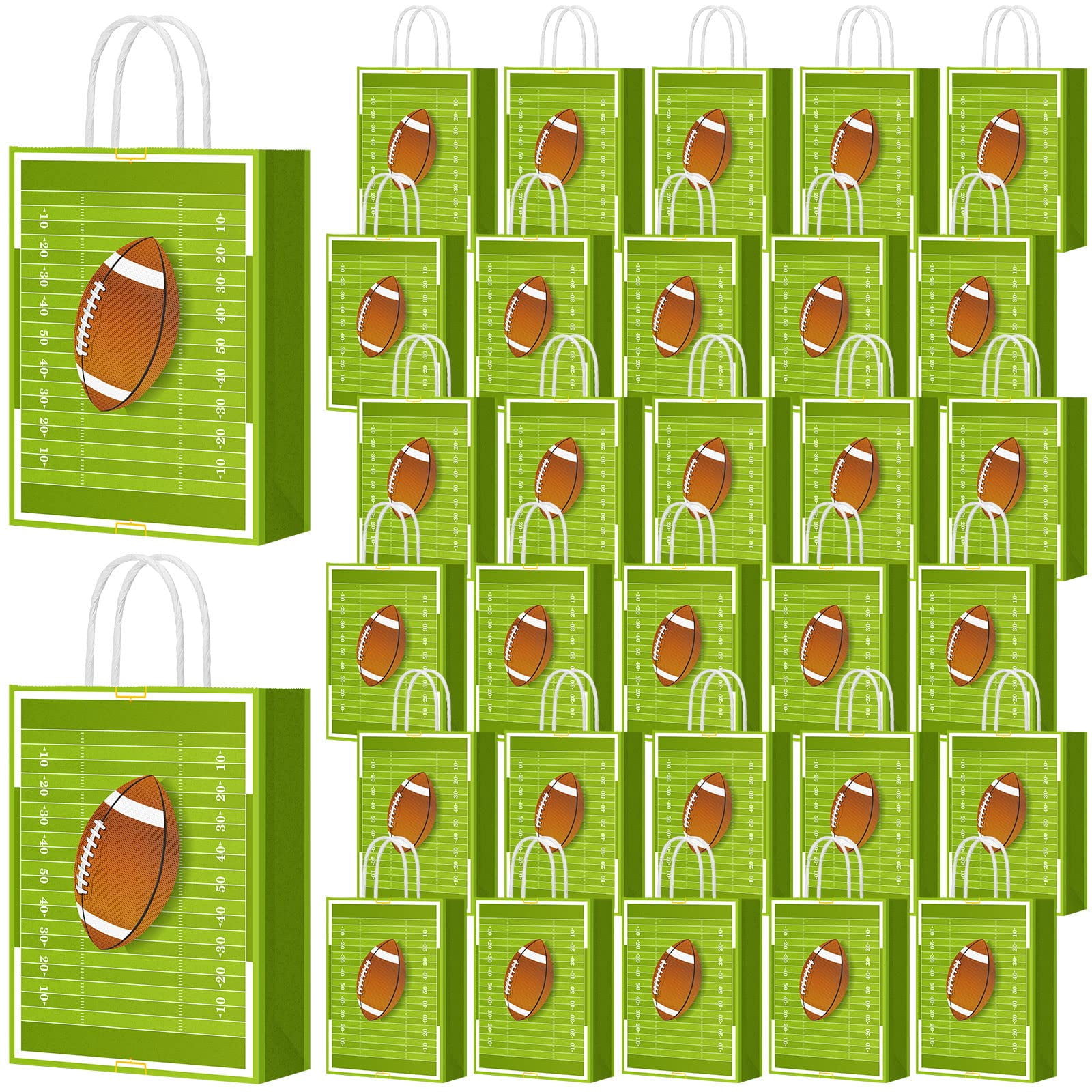 24 PCS Soccer Party Favor Bags - Soccer Themed Gift Bags For Birthday Parties & Goodie Bags - View #3