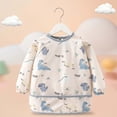 thumbnail image 1 of Fainosmny Baby Boys Girls Long For Cartoon Sleeved Toddler Sleeve Soft Bibs Baby Care Baby Bibs & Burp Cloths Sky Blue 16/(2-3 Years), 1 of 3