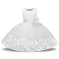 thumbnail image 1 of Fainosmny Girls Dresses Gown Evening Stylish Girls Sleeveless Flower Prints Princess Dress Dress Show Dress Preemie White 12M-24M, 1 of 4