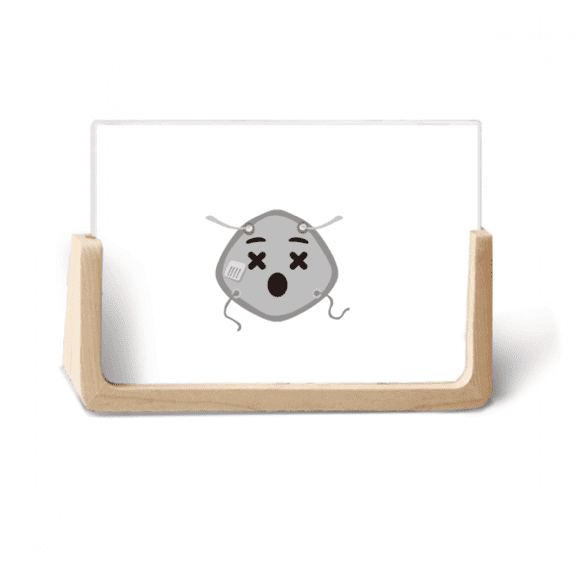 Fainted Dazed Confused Head Expression Photo Wooden Photo Frame Tabletop Display