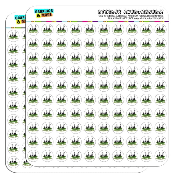 Fainting Goat Myotonic 1/2" (0.5") Scrapbooking Crafting Stickers