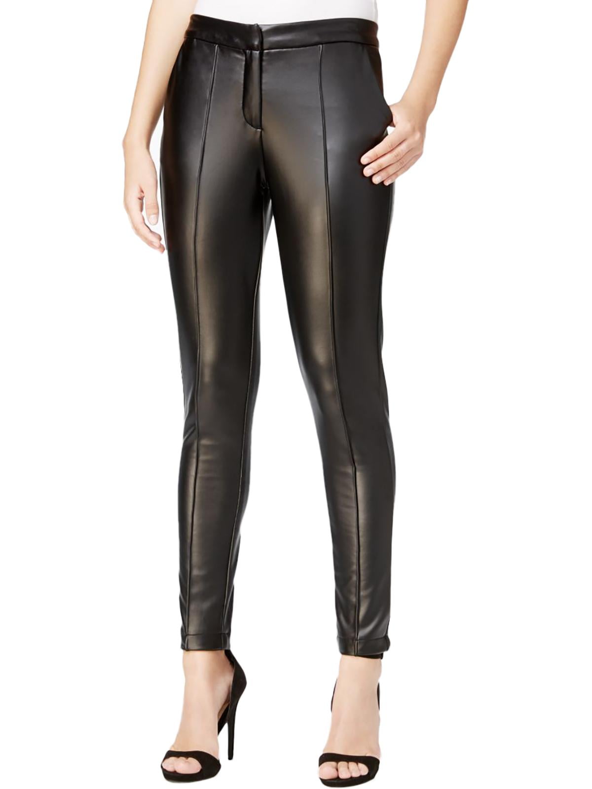 Fair Child Womens Faux Leather High Rise Leggings