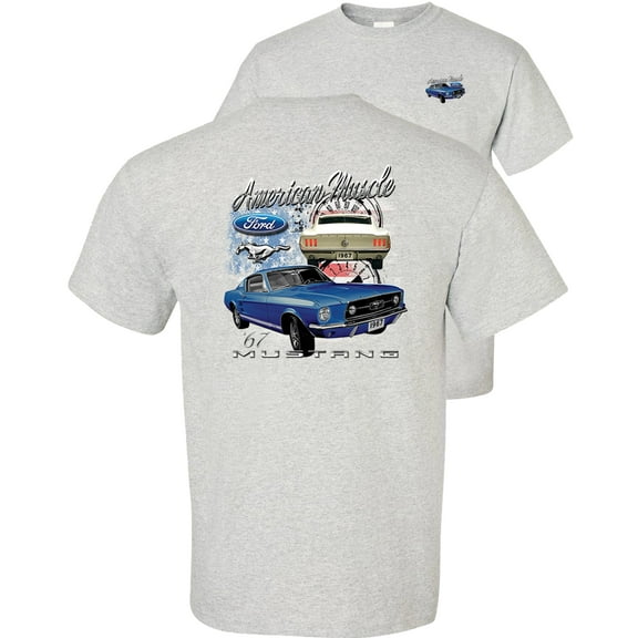 Fair Game American Muscle 1967 Mustang Ford T-Shirt-Ash-XL