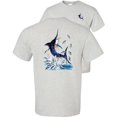 thumbnail image 1 of Fair Game Blue Marlin Fishing T-Shirt, Fishing Graphic Tee-Ash-XL, 1 of 4