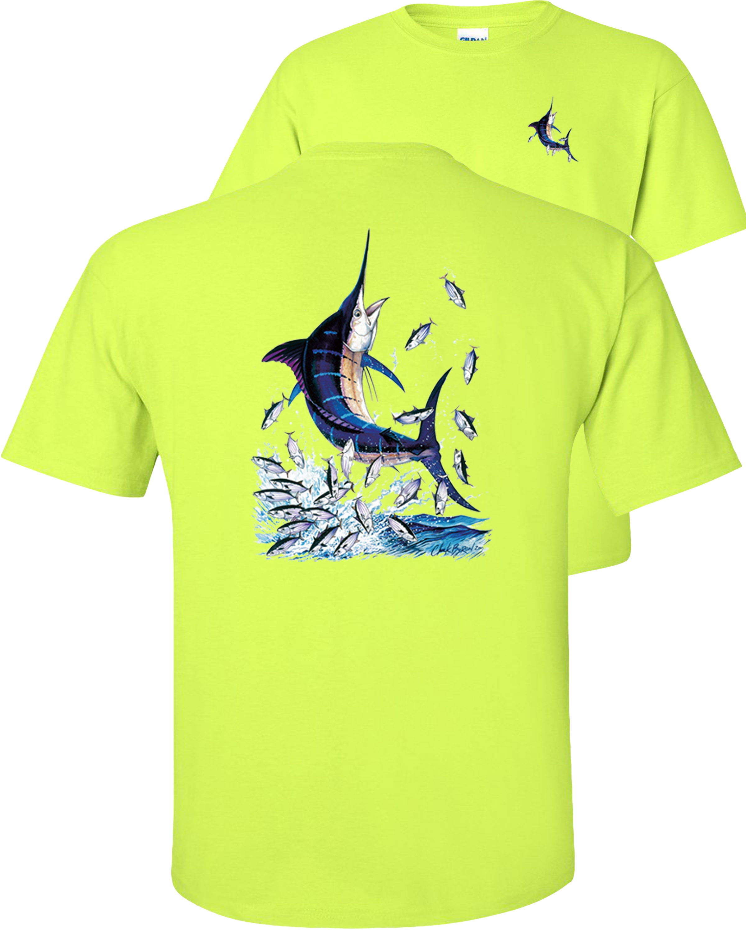 Fair Game Blue Marlin Fishing T-Shirt, Fishing Graphic Tee-Safety