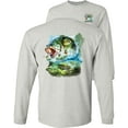 thumbnail image 1 of Fair Game Bucket Mouth Bass Long Sleeve Shirt-Ash-3x, 1 of 5
