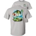 thumbnail image 1 of Fair Game Bucket Mouth Bass T-Shirt-Ice Grey-L, 1 of 5