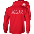 thumbnail image 1 of Fair Game EMS Long Sleeve Shirt, Emergency Medical Services Graphic Tee-Red-XL, 1 of 4
