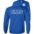 thumbnail image 1 of Fair Game EMS Long Sleeve Shirt, Emergency Medical Services Graphic Tee-Royal-Large, 1 of 4