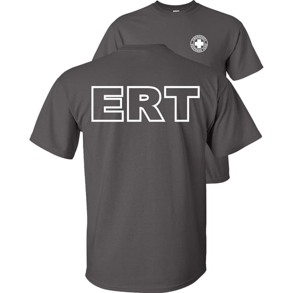 Fair Game ERT T-Shirt Emergency Response Team-Charcoal-Gray-L