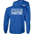 thumbnail image 1 of Fair Game Fire Fighter Long Sleeve Shirt-Royal-Large, 1 of 4