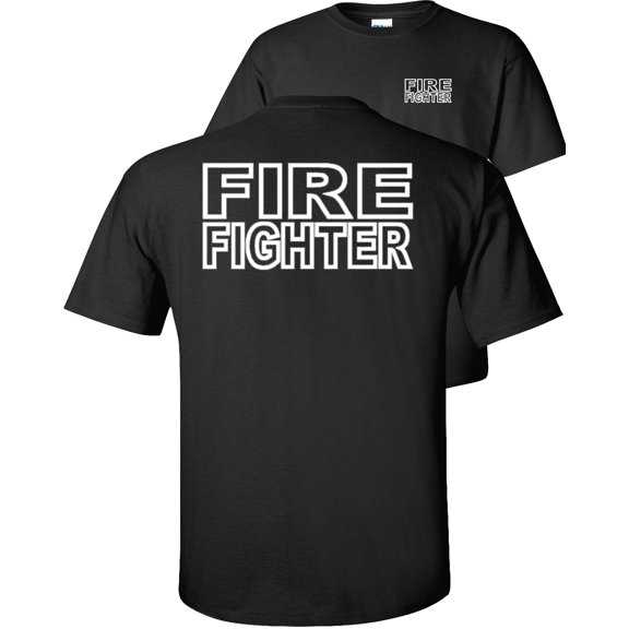 Fair Game Firefighter EMT T-Shirt-Black-2x
