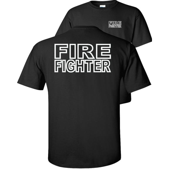 Fair Game Firefighter EMT T-Shirt-Black-L