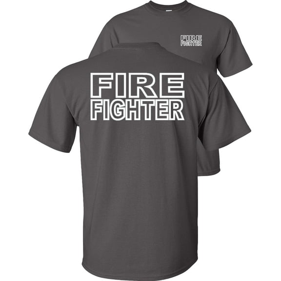 Fair Game Firefighter EMT T-Shirt-Charcoal-Gray-L