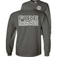 thumbnail image 1 of Fair Game Fire Rescue Long Sleeve Shirt-Charcoa-Gray-XL, 1 of 4