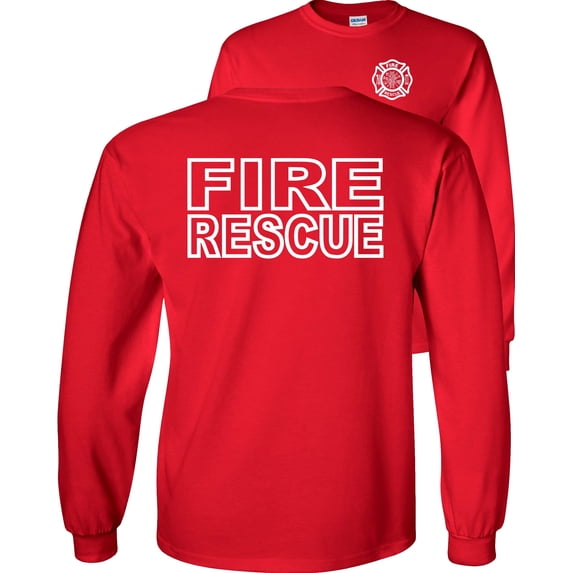 Fair Game Fire Rescue T-Shirt-Red-3x