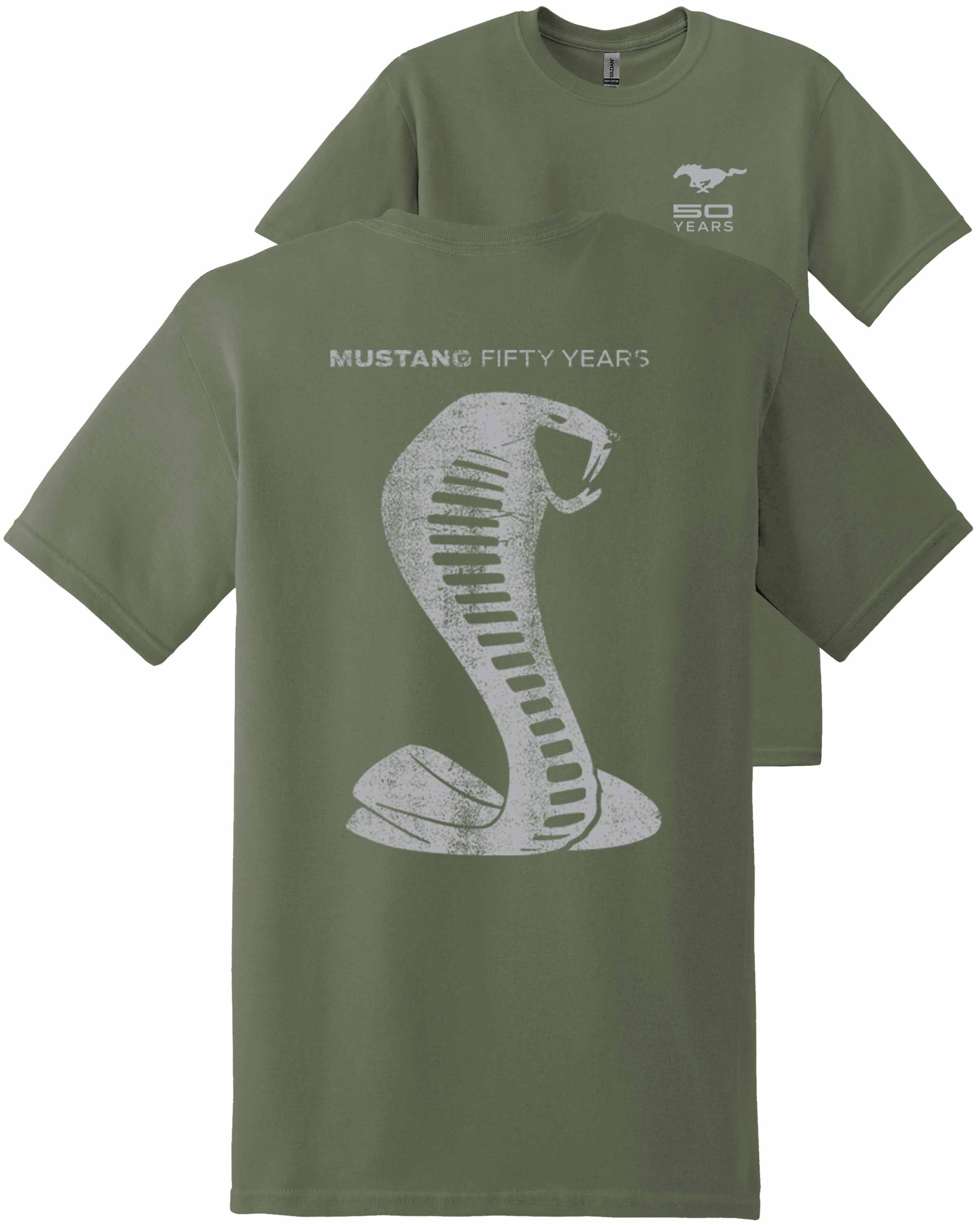 Ford Mustang 50th Anniversary T-Shirt - Licensed Mustang Tee, 100% Cotton, USA Printed - View #8