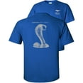 thumbnail image 1 of Fair Game Ford Mustang 50 Years T-Shirt Anniversary Grey Shelby Cobra Snake Silhouette-Royal Blue-L, 1 of 5