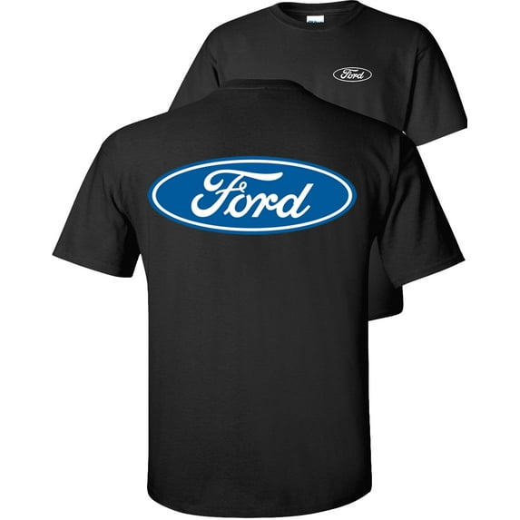 Fair Game Ford Oval Logo T-Shirt F&B, ford graphic tee-Black-M