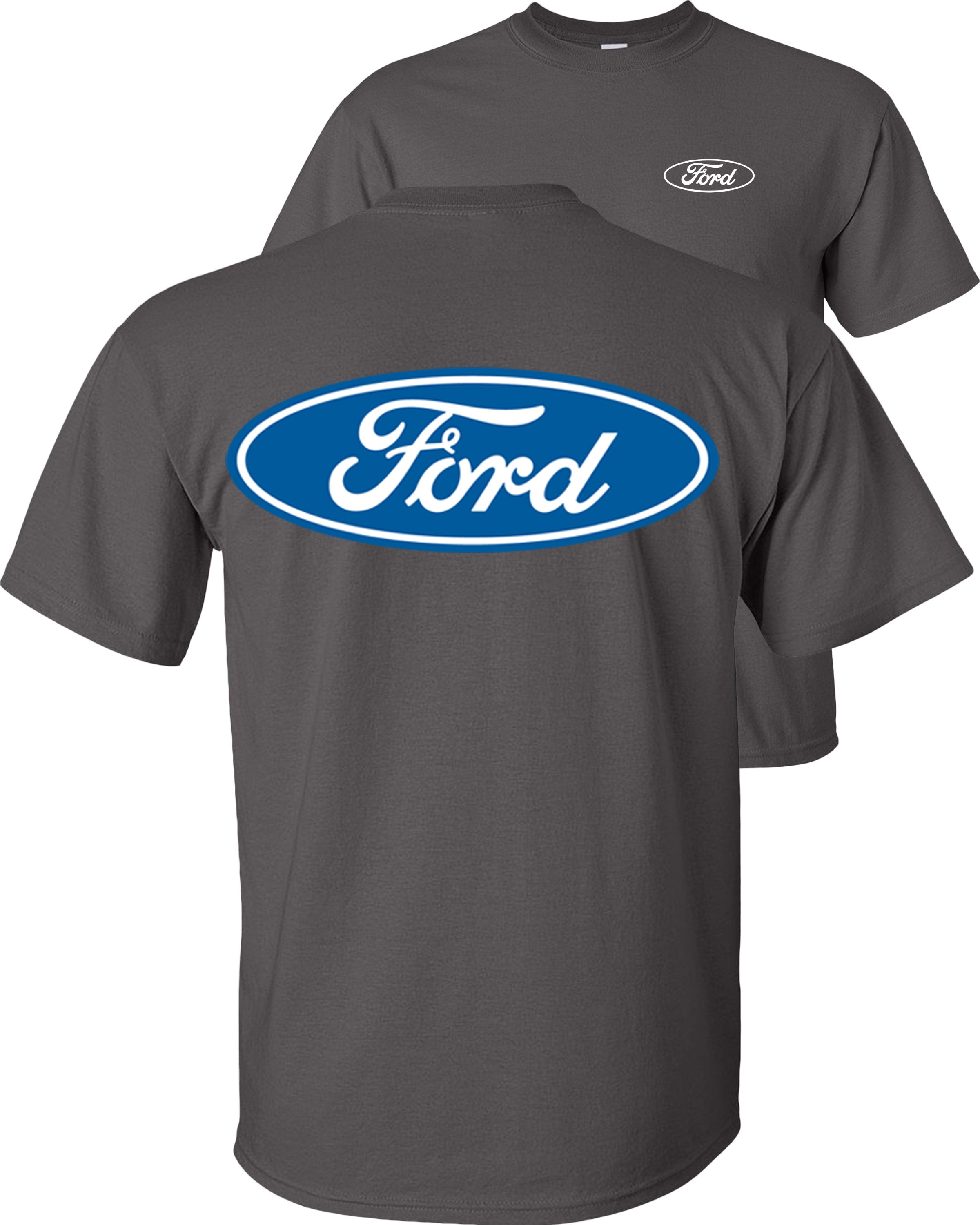 Fair Game Ford Oval Logo T-Shirt F&B, ford graphic tee-Charcoal-L
