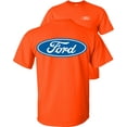thumbnail image 1 of Fair Game Ford Oval Logo T-Shirt F&B, ford graphic tee-Orange-S, 1 of 6